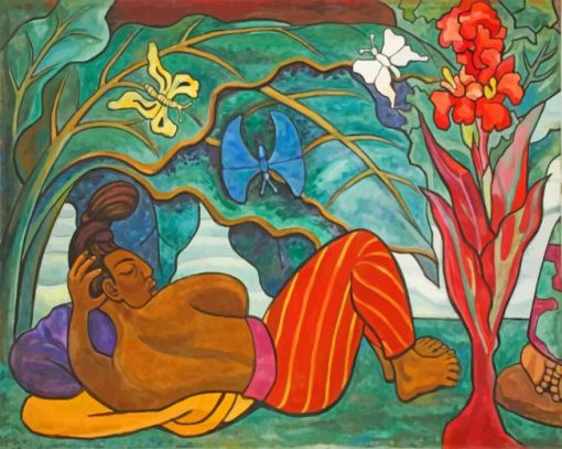 Diego-Rivera-Juchitan-River-Rio-Juchitan-paint-by-number