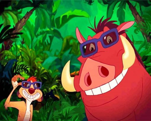 Timon-Pumbaa-paint-by-number