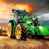 Cool Tractor paint by numbers