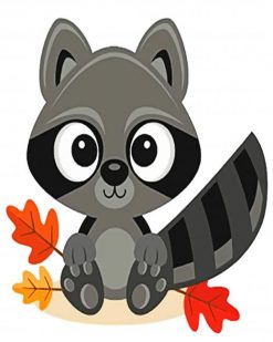 cute-raccoon-paint-by-number