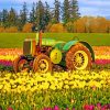 green-tractor-flowers-paint-by-number