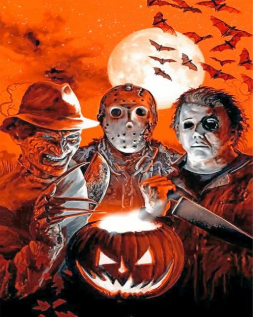 jason-voorhees-and-his-scary-friends-paint-by-number