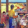 Doing-Dishes-At-Beach-paint-by-numbers