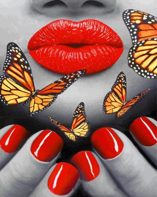 red-lips-and-butterflies-paint-by-number