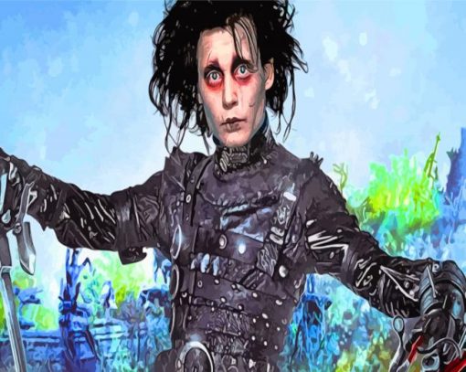 Edward Scissorhands paint by numbers