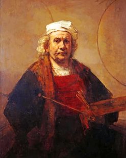 Rembrandt Self Portrait paint by numbers