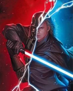 Star Wars Anakin Skywalker paint by numbers