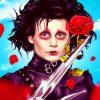 Aesthetic Edward Scissorhands paint by numbers