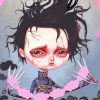 Cute Edward Scissorhands paint by numbers