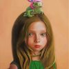 Cute Girl And Frog paint by numbers