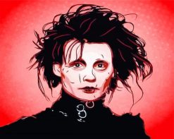 Edward Scissorhands paint by numbers