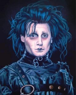 Edward Scissorhands Portrait paint by numbers