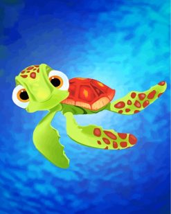 Squirt Finding Nemo paint by numbers