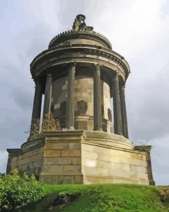 Burns Monument Edinburgh paint by numbers