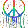 Colorful Peace paint by numbers