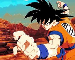 Dragon Ball Z Goku Piant by numbers