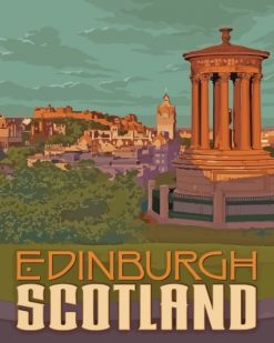 Edinburgh Scotland Paint by numbers