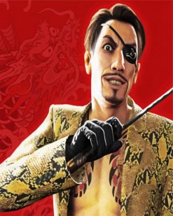 Goro Majima paint by numbers