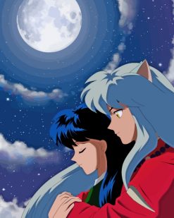 Inuyasha And Kikyo paint by numbers