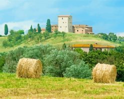 Italy Tuscany Landscape Paint by numbers