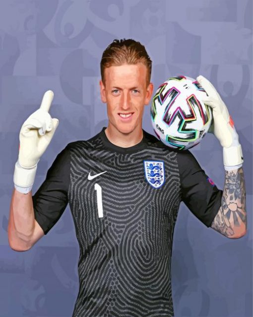 Jordan Lee Pickford paint by numbers