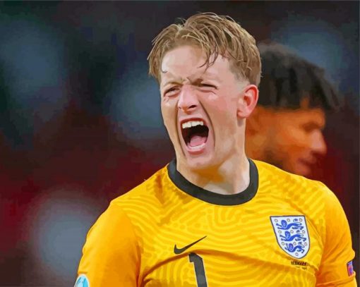 Jordan Pickford The English Footballer paint by numbers