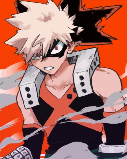 Katsuki Bakugo paint by numbers