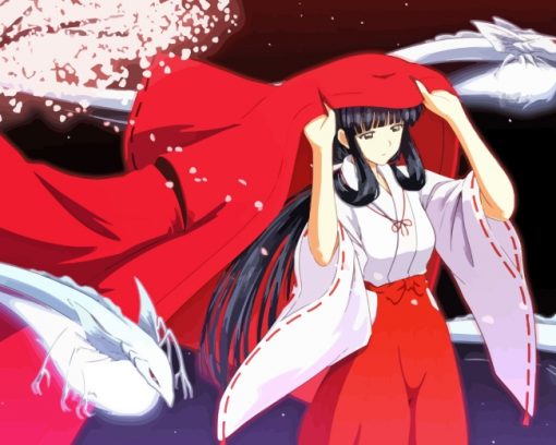 Kikyo Inuyasha paint by number