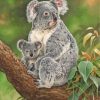 Koala Mother And Baby paint by numbers