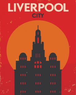 Liverpool City Poster paint by numbers