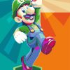 Luigi Super Mario Pop Art paint by numbers