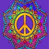 Mandala Peace paint by numbers