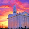 Nauvoo Illinois Temple paint by number