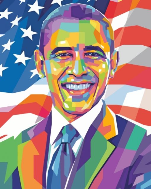 Obama Pop Art paint by numbers