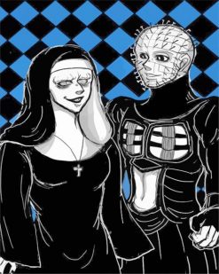 Pinhead And His Lover paint by numbers