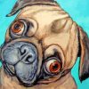 Pug Dog paint by numbers