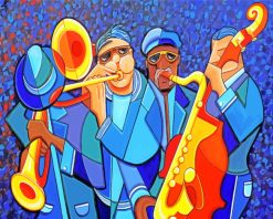 The Jazz Band Art paint by numbers