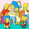 The Simpsons Family Animation Paint by numbers