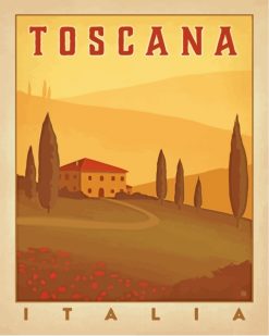 Toscana Italy paint by numbers