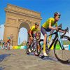 Tour De France Bicycle Race paint by numbers