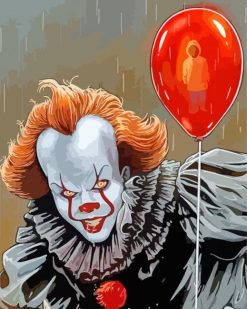 Aesthetic Pennywise paint by numbers