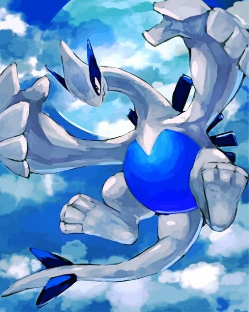 Aesthetic Lugia paint by numbers