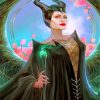 Aesthetic Maleficent Angelina Jolie paint by numbers