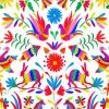 Aesthetic Mexican Otomi paint by numbers