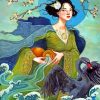 Aquarius Chinese Woman paint by numbers