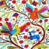 Birds And Animal Otomi paint by numbers