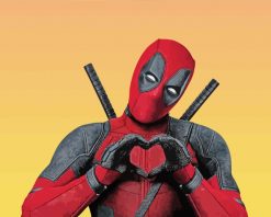 Deadpool Love paint by numbers