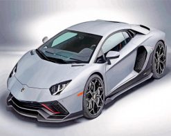 Lamborghini Car paint by numbers