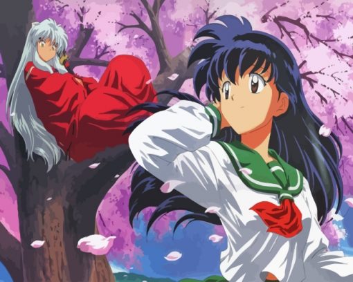 Inuyasha And Kagome Higurashi paint by numbers