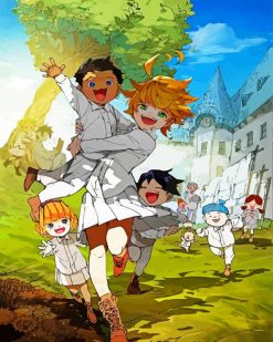 The Promised Neverland Manga paint by numbers